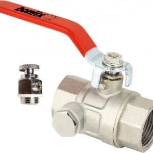 Bonfix Kogelkraan - met aftapgelegenheid - 1-1/4" binnendraad PN30 Goedkoop