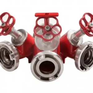 Gereduceerde Prijs Storz 3 weg-Splitter - Verdeler aluminium - In 1x DN66 > uit 3x DN66 - grijs