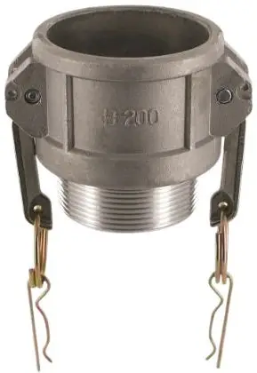 Uitverkoop Camlock Vrouwelijk met Buitendraad - Type B - Aluminium - 1/2” - DN 13 - B50