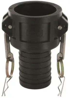 Betaalbaar Camlock Vrouwelijk met Slangtule - Type C - PP (Polypropyleen) - Slangtule 100 mm - DN 100 - C400