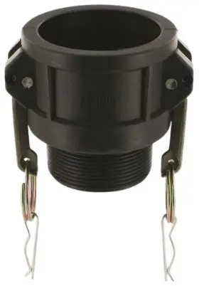 Topkwaliteit Camlock Vrouwelijk met Buitendraad - Type B - PP (Polypropyleen) - 4” - DN 100 - B400