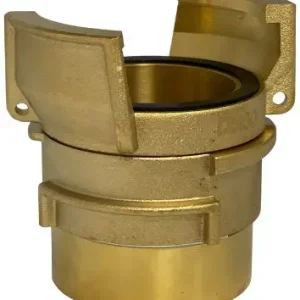 Guillemin koppeling x binnendraad - met vergrendeling - DN100 x 4" - messing Nieuw Model