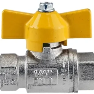 Ambachtelijk Kogelkraan vlinder 3/4" Bi x Bi GAS