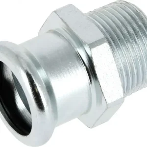 Aanbieding Bonfix Pressfitting staalverzinkt CV Puntstuk 3/4 x 18 - buitendraad (R) x press - (m-profiel)