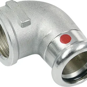 Ambachtelijk Bonfix Pressfitting staalverzinkt CV Kniekoppeling 90° 1/2 x 18 - lange binnendraad (RP) x press - (m-profiel)