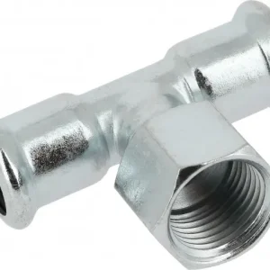 Premium Bonfix Pressfitting staalverzinkt CV T-koppeling 28 x 1/2 x 28 - press x lange binnendraad x press - (m-profiel)