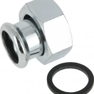 Actieprijs Bonfix Pressfitting staalverzinkt CV Wartelkoppeling 1 3/4 x 42 - met vlakke dichting - binnendraad (G) x press - (m-profiel)