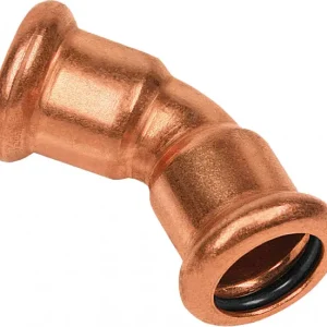 Betaalbaar Bonfix Pressfitting roodkoper WATER Bocht 45° 67 x 67 - 2 x press - (m-profiel)
