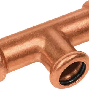Beperkt Aanbod Bonfix Pressfitting roodkoper WATER T-koppeling - verlopend 35x22x22 - 3 x press - (m-profiel)