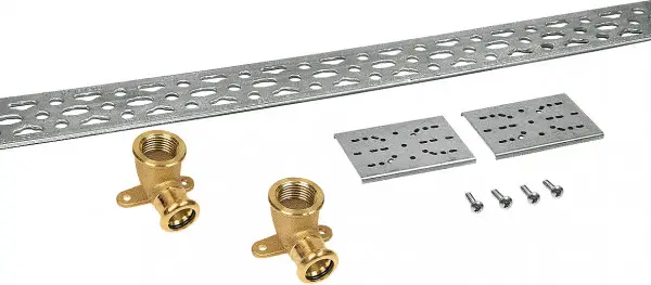 Professioneel Bonfix Pressfitting roodkoper WATER Wandmontageset 1/2 x 15 - compleet - (m-profiel)