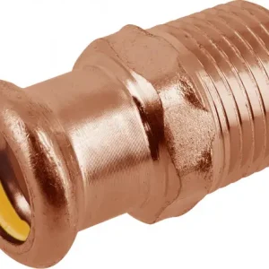 Seizoensaanbieding Bonfix Pressfitting roodkoper GAS Puntstuk 1-1/2" x 35 - conische buitendraad x press - (m-profiel)