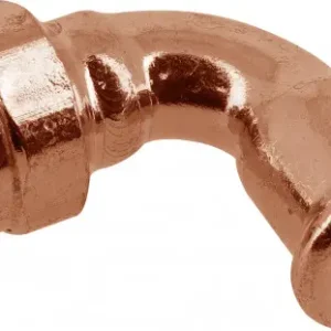 Premium Bonfix Pressfitting roodkoper GAS Kniekoppeling 90° 1/2 x 15 - lange binnendraad x press - (m-profiel)