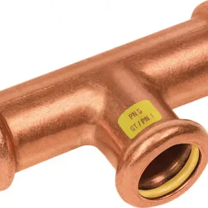 Nieuw Bonfix Pressfitting roodkoper GAS T-koppeling - verlopend 22x14x22 - 3 x press - (m-profiel)