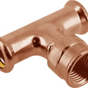 Luxe Bonfix Pressfitting roodkoper GAS T-koppeling 42x1/2x42 - press x lange binnendraad x press - (m-profiel)