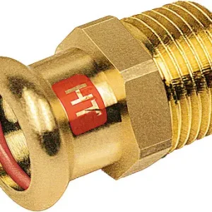 Bestel Nu Bonfix Pressfitting roodkoper SOLAR Puntstuk 1/2" x 15 - conische buitendraad x press - (m-profiel)