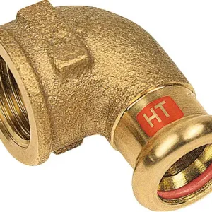 Betrouwbaar Bonfix Pressfitting roodkoper SOLAR Kniekoppeling 90° 2" x 54 - lange binnendraad x press - (m-profiel)