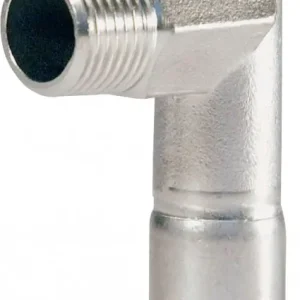 Topkwaliteit Bonfix Pressfitting RVS 316L Kniekoppeling 90° 3/4 x 18 - conische buitendraad (R) x press - (m-profiel)