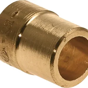 Luxe Bonfix Messing soldeerfitting Inschuifsok 15u x 12 - fitting (uitwendig) x capillair
