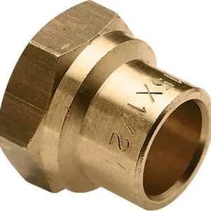 Origineel Bonfix Messing soldeerfitting Schroefbus 1/4 x 12 - binnendraad x capillair