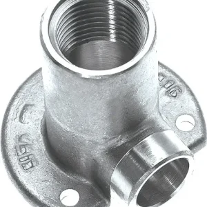 Limited Edition Bonfix Messing soldeerfitting Muurplaat - hoog 1/2 x 15 - binnendraad x capillair - Vernikkeld