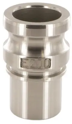 Meest Verkocht Camlock Mannelijk met Slangtule - Type ES - RVS316 - Gladde Tule - 3/4" - DN 19