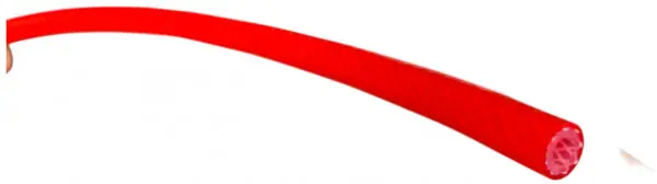 Veilige Betaling Siliconeslang - met inlage - Rood - 6 x 12mm (Per meter)
