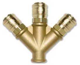 Meest Verkocht Euroline - 3-weg snelkoppeling - Binnendraad - 3/8" - messing