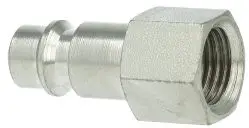 Euroline - Insteeknippel voor snelkoppeling - Binnendraad - 3/8" - staal vernikkeld Seizoensaanbieding