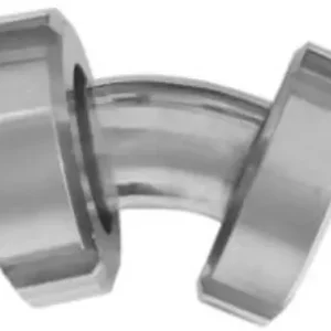 Betaalbaar Melkkoppeling - Zuivelkoppeling - DIN 11851 - Koppelbocht 45° - Puntstuk Wartel x Puntstuk Wartel - DN25 x DN25 - RVS 316