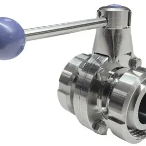 Betaalbaar Melkkoppeling - Zuivelkoppeling - DIN 11851 - Vlinderklep - Puntstuk x Puntstuk - DN15 - RVS 316 - Afdichting Viton