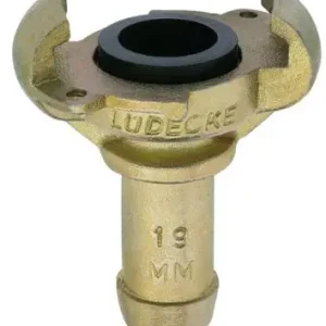 Nieuw Lüdecke klauwkoppeling SKSS met slangtule & borgrand met boring t.b.v. veiligheidsclips - SKSS 25 - 1" (25 mm)