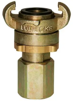 Gecertificeerd Lüdecke klauwkoppeling SSGI met binnendraad - SSGI 34 - 3/4" (DN19)