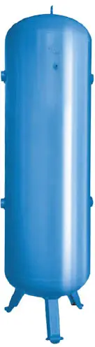 Verticale tank 1000L 21 bar RAL5015 Beperkt Aanbod