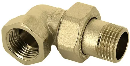 Bonfix 3-delige kniekoppeling - 1/2" - binnendraad x buitendraad - messing Korting