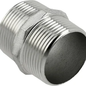 Wereldwijde Verzending Bonfix RVS draadfitting Dubbele nippel 1/2 - 2 x buitendraad