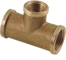 Luxe Bonfix Draadfitting T-stuk - verlopend 1 x 1/2 x 1 - 3 x binnendraad