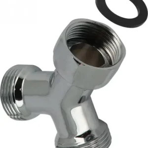 Bonfix Draadfitting Y-stuk 3/4" - buitendraad x swifel-moer x buitendraad - chroom Authentiek