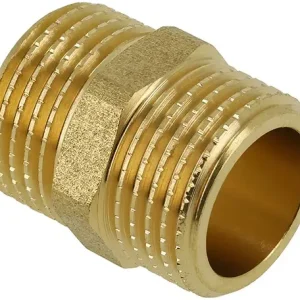 Veilige Betaling Bonfix messing dubbele nippel - 1” Buitendraad