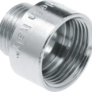 Professioneel Bonfix Neusstuk 3/4" x 1/2" - binnendraad x buitendraad - verchroomd