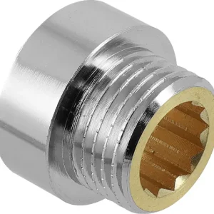 Trendy Bonfix Kraanverlengstuk - gepolijst verchroomd 1/2" x 15 - binnendraad x lengte (mm) - volgens DIN 3523