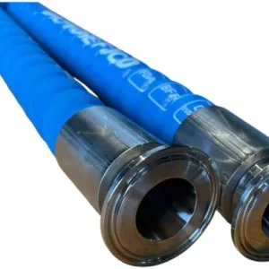 Zuivelslang/Voedselslang Zeer Flexibel & Gegolfd - Compleet met TriClamp Koppelingen - DN25 (Fl. 50,5mm) - 0,7meter Aanbieding