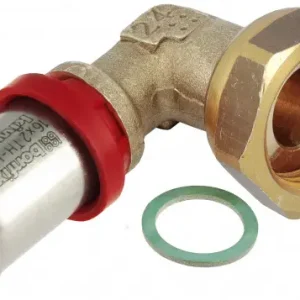 Bonfix 2-delige kniekoppeling || met losse klingerit ring 2-delige kniekoppeling || met losse klingerit ring 1/2 x 16 - binnendraad x alu-pers Origineel