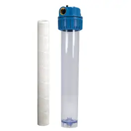 Waterfilter 20" - Transparant - Inclusief 20 micron(mu) touwpatroon Limited Edition
