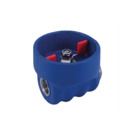 Populair Kogelkraan 1/2" binnendraad - met rubber bescherming - RVS