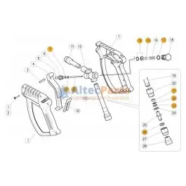 Aanbieding VEGA - Revisieset voor hogedrukpistool met swivel - 11-delig