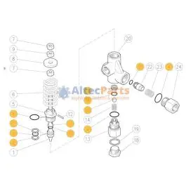 Weekendaanbieding VB80/150-280-400 - Reparatieset voor drukregelaar - RVS303 - 12-delig