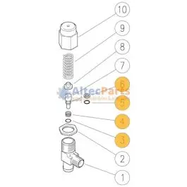 VS160-30 - Reparatieset voor veiligheidsventiel - 4-delig Bulkbestelling