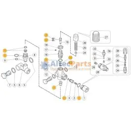 VB75 - Reparatieset voor aanbouwdrukregelaar - 10-delig Geld-Terug-Garantie