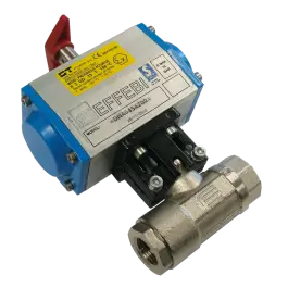 Populair Pneumatische Kogelkraan 3/4" - Met dubbelwerkende actuator