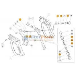 VEGA - Revisieset voor pistool met vorstbeveiliging en swivel - 11-delig Hoge Kwaliteit